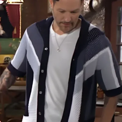 The Young And The Restless Michael Graziadei Crochet Shirt
