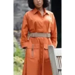 Wake Up Dead Man Kerry Washington Orange Coat