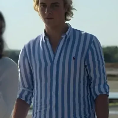 We Were Liars S01 Joseph Zada Blue Striped Shirt