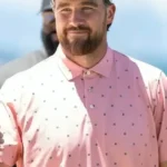 American Century Championship Travis Kelce Pink Polo Shirt