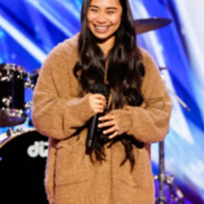 Americas Got Talent S20 Brown Oversized Cardigan