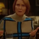 And Just Like That S03 Cynthia Nixon Window Checkered Sweater
