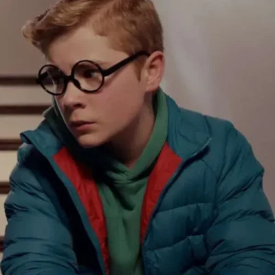 Austin Miller Ginny & Georgia Blue Puffer Jacket