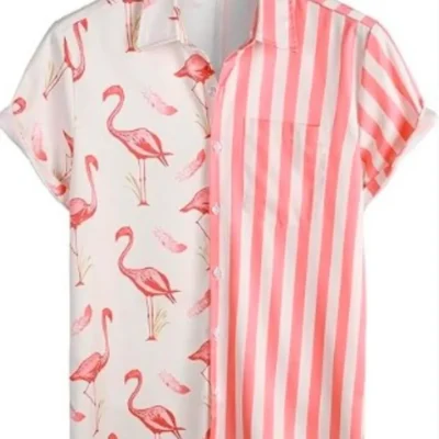 Bachelor in Paradise Jesse Palmer Striped Flamingo Pajamas