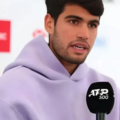 Carlos Alcaraz 2025 Queen’s Club Final Purple Hoodie