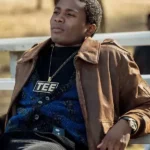 BMF Da’Vinchi Brown Bomber Leather Jacket