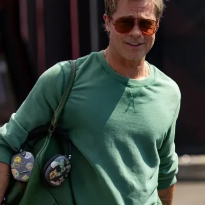 F1 The Movie Brad Pitt Green Sweatshirt