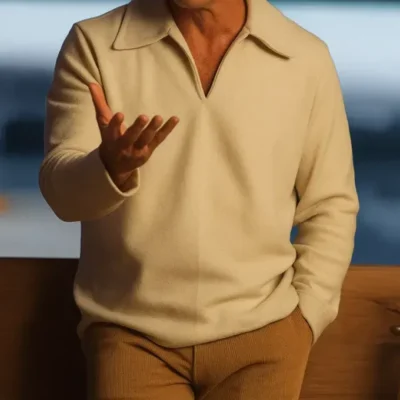 F1 The Movie Brad Pitt White Sweatshirt