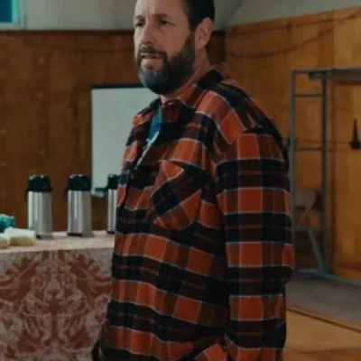 Happy Gilmore 2 Adam Sandler Orange Plaid Shirt