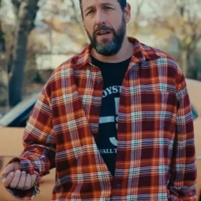 Happy Gilmore 2 Adam Sandler Plaid Check Shirt