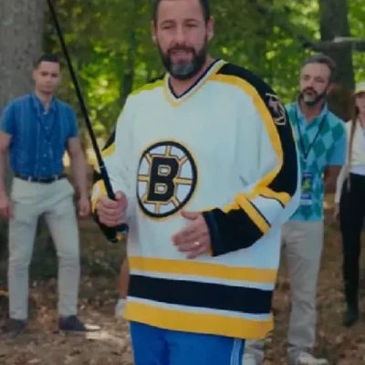 Happy Gilmore 2 Adam Sandler White Blank Boston Jersey