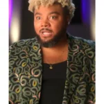 Hitmakers 2025 Trey Campbell Black Snake Print Blazer