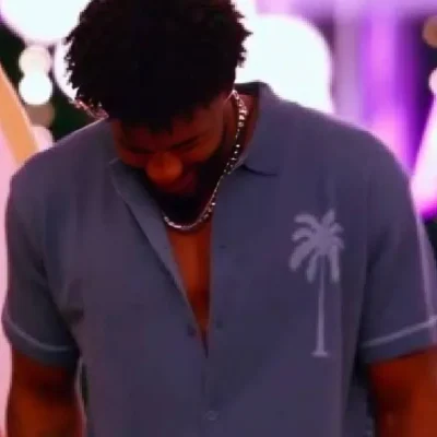 Love Island USA S07 Chris Seeley Palm Shirt