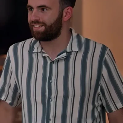 Love on the Spectrum S3 Connor Tomlinson Stripe Shirt