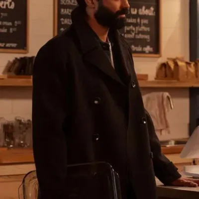 Raymond Ablack Ginny & Georgia S03 Black Peacoat