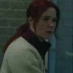 Resident Alien S04 Alice Wetterlund Side Striped Sherpa Jacket