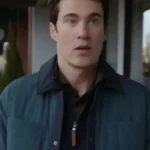 Resident Alien S04 Levi Fiehler Blue Quilted Jacket