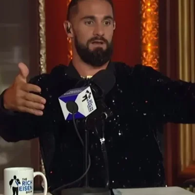 Rich Eisen Show Seth Rollins Black Sequin Jacket