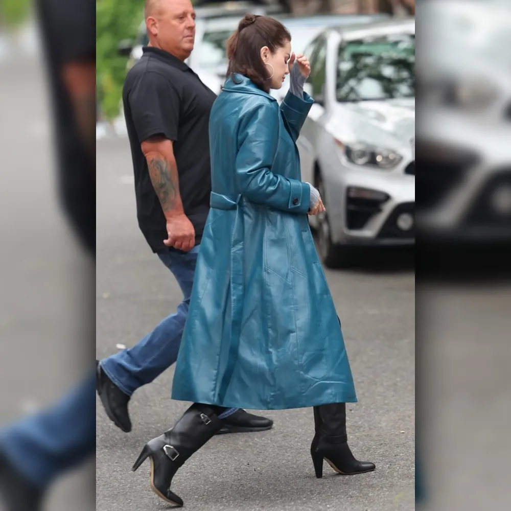 Selena Gomez 2025 Blue Coat