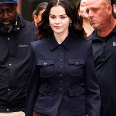 Selena Gomez Street Style 2025 Black Jacket