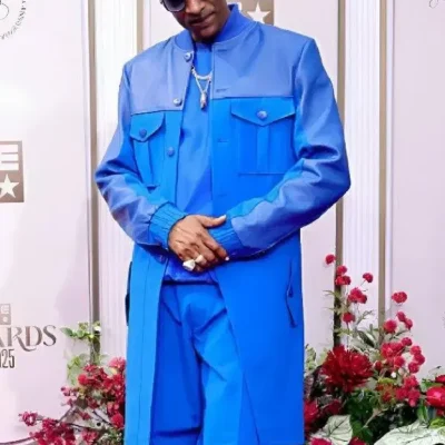 Snoop Dogg BET Awards 2025 Blue Long Coat
