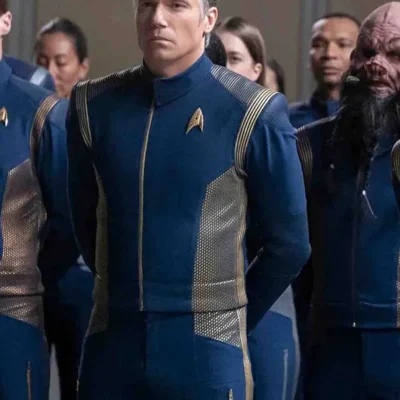 Star Trek Strange New Worlds 2022 Anson Mount Blue Jacket