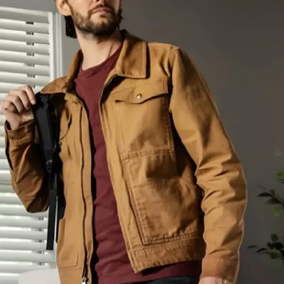 The Institute S01 Ben Barnes Brown Cotton Jacket
