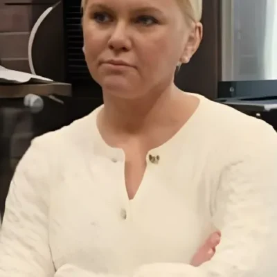 The McBee Dynasty S02 Galyna Saltkovska Cable Knit Cardigan