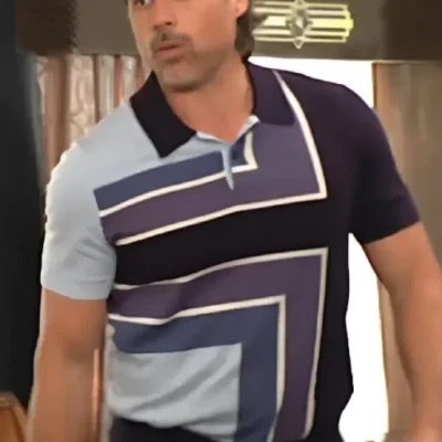 The Young And The Restless Nick Newman Colorblock Polo Shirt