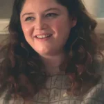 Too Much S01 Megan Stalter Dancers Crewneck Gray Sweater