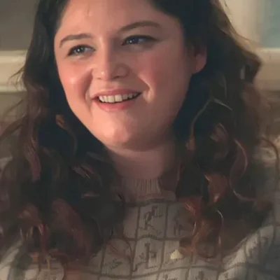 Too Much S01 Megan Stalter Dancers Crewneck Grey Sweater