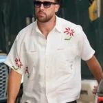 Travis Kelce Off-White Embroidered Shirt