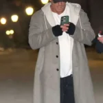 The Man With The Bag Alan Ritchson Gray Coat