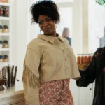 Ironheart 2025 Anji White Cropped Fringe Jacket