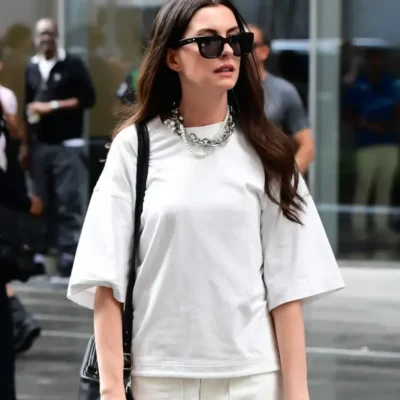 Anne Hathaway Devil wears Prada 2 White Shirt