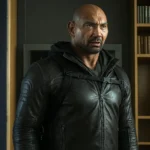 Dave Bautista Afterburn 2025 Leather Jacket