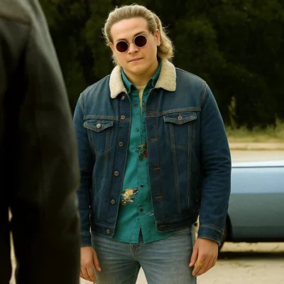 Dylan Sprouse Under Fire 2025 Denim Jacket