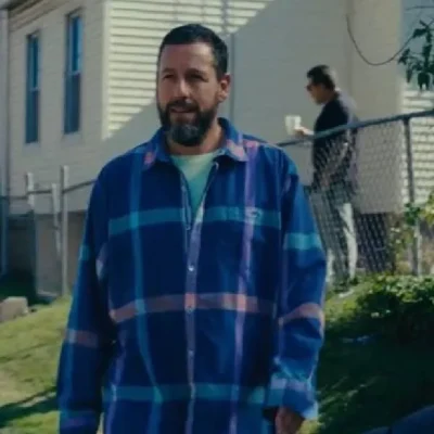 Happy Gilmore 2 Adam Sandler Multicolor Plaid Shirt