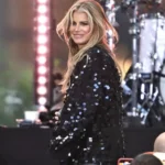 Jessica Simpson NBC Today Show 2025 Sequin Black Jacket
