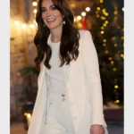 Kate Middleton Christmas Carol Service White Coat