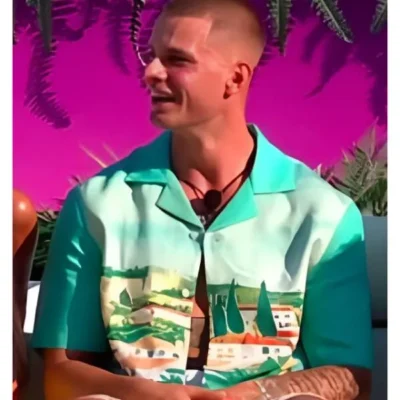 Love Island UK Boris Vidovic Landscape Printed Shirt