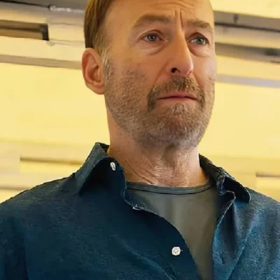 Nobody 2 Bob Odenkirk Navy Blue Shirt