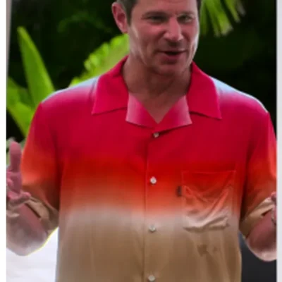 Perfect Match S03 Nick Lachey Orange Ombre Shirt