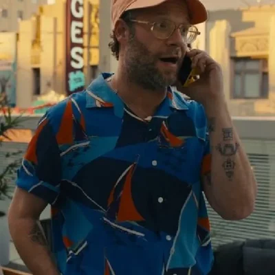 Platonic Seth Rogen Blue Hawaiian Shirt