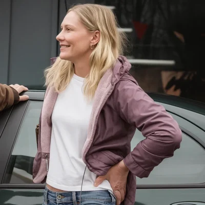 Roofman Kirsten Dunst Purple Jacket 2025