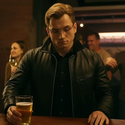 Smoke 2025 Dave Gudsen Black Leather Jacket