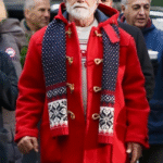 The Man With The Bag Arnold Schwarzenegger Red Coat