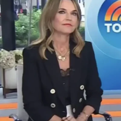 The Today Show 2025 Savannah Guthrie Ruched Sleeve Blazer