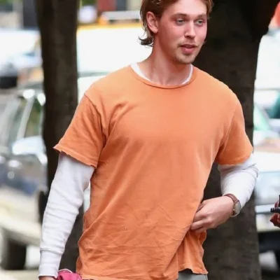 Caught Stealing Austin Butler Orange Shirt
