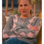 Leanne Kristen Johnston Gray and Pink Cardigan